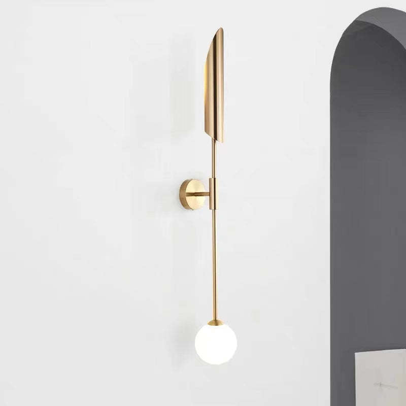 Meza Post-Moderne Wandlampen Goud Metaal Woonkamer Slaapkamer