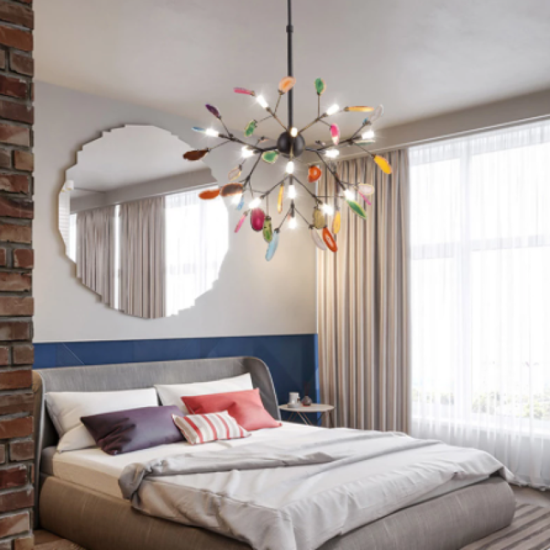 Javon Nordic Agaat Creatieve Kleurrijke Kroonluchter Slaapkamer/Woonkamer