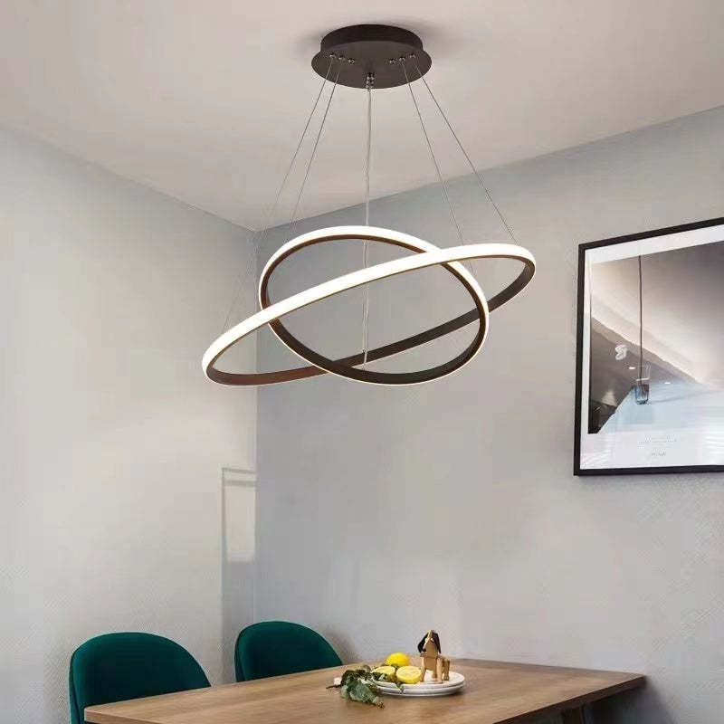 Alonza Moderne LED Hanglampen Wit Buitenste Verlicht 2/3/4 Ringen