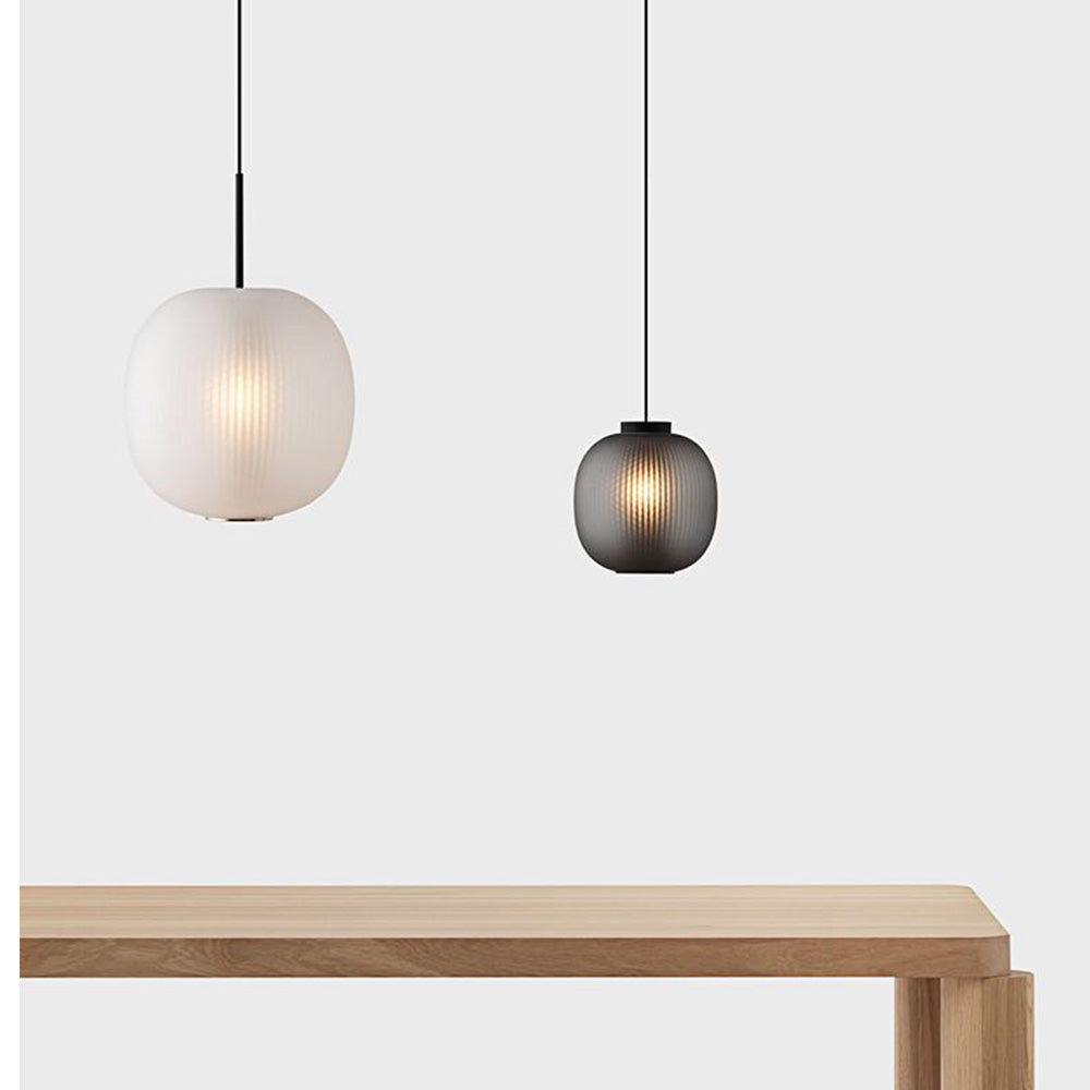 Hailie Ronde LED Hanglampen Grijs Metaal Glas Eetkamer Woonkamer