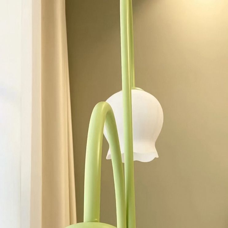 Lily Moderne Design Art Deco Vloerlamp Glazen Koepel Metalen Slaapkamer/Woonkamer