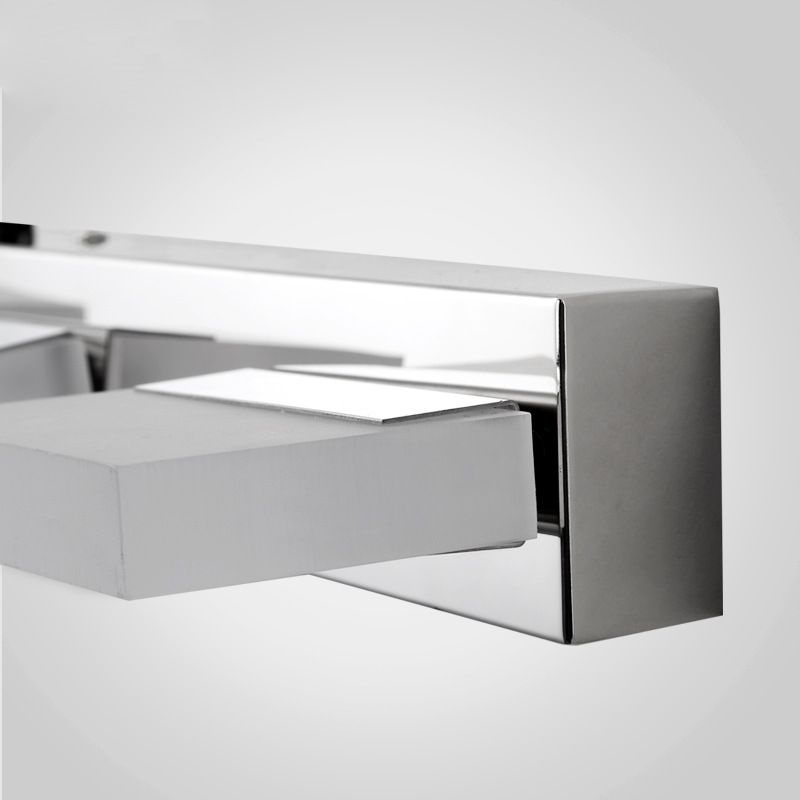 Leigh Moderne LED Wandlamp Zilver Metaal Slaapkamer Badkamer