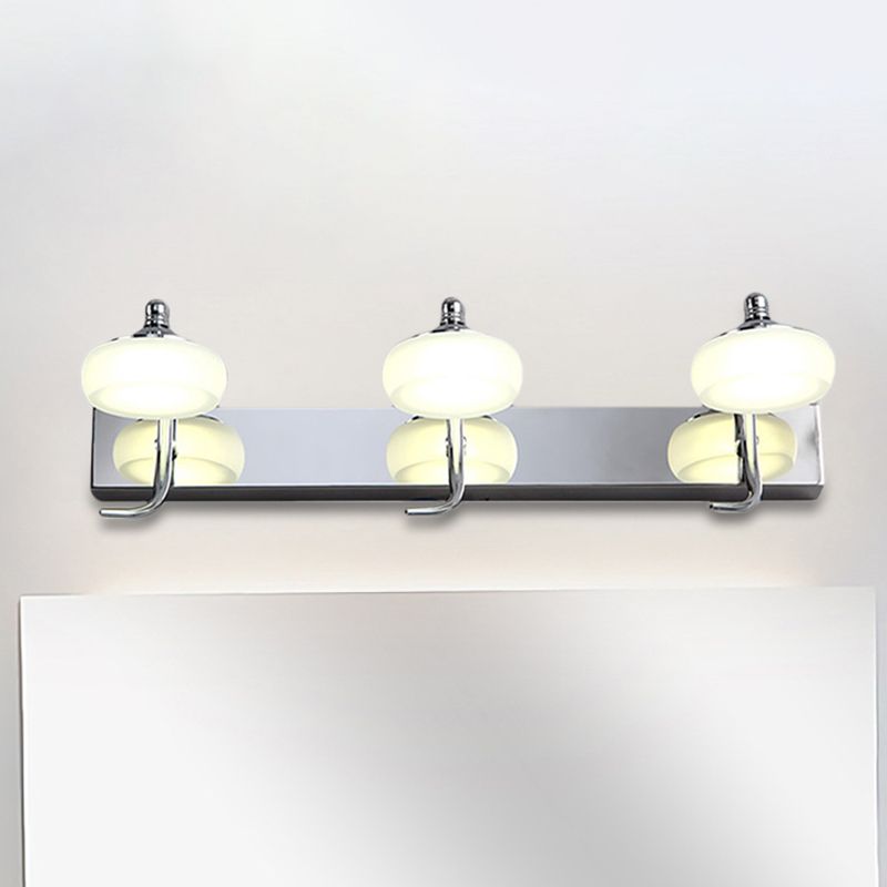 Leigh Moderne Bol LED Wandlamp Metaal/Glas Silver Slaap/Woon/Badkamer