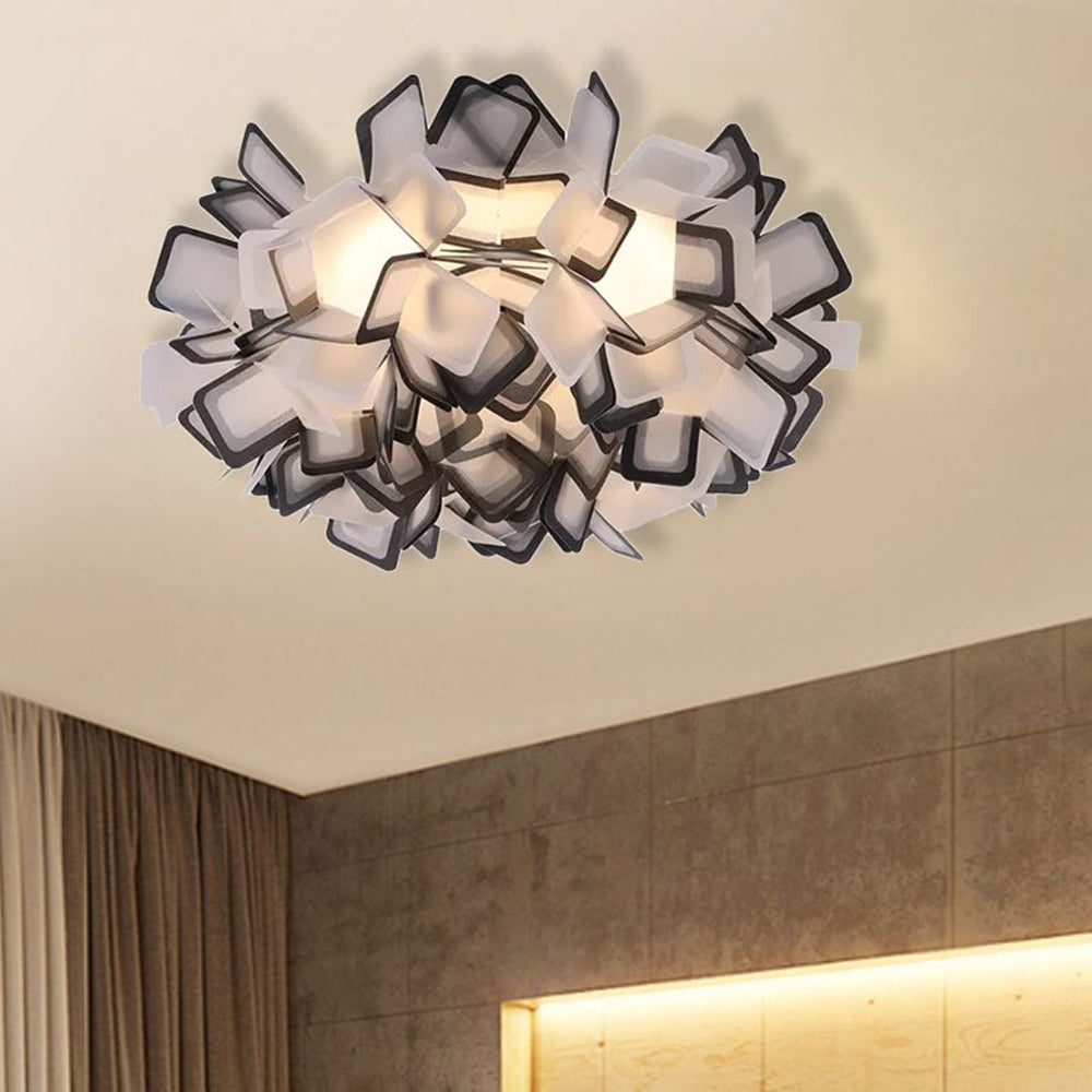 Morandi Art Deco Bloem Acryl Plafondlamp 7 Kleuren