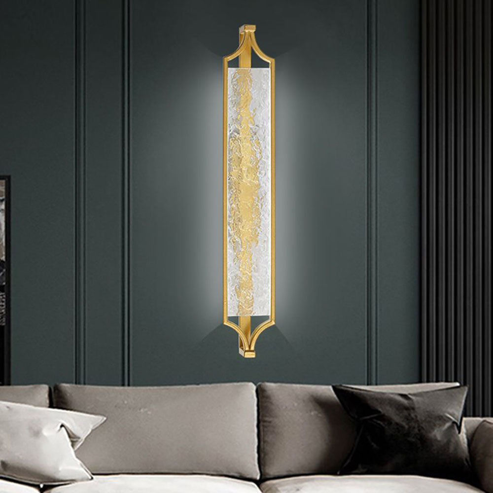 Leigh Moderne Design LED Wandlamp Spiegel Front Metaal/Acryl Wastafel Wit/Goud Eetkamer