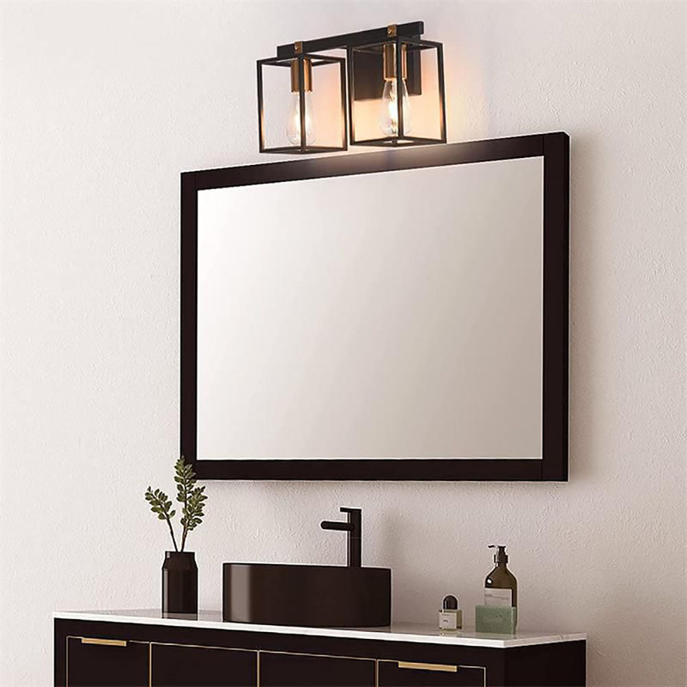 Fletcher Industriele LED Wandlamp Zwart Metaal/Acryl Badkamer Binnen