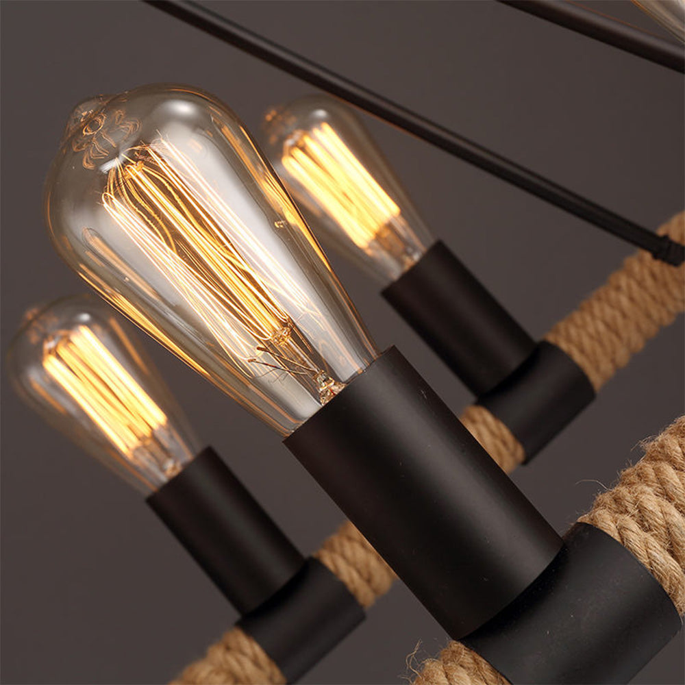 Quentin Industrie Design LED Kroonluchter Metaal Eetkamer Slaapkamer
