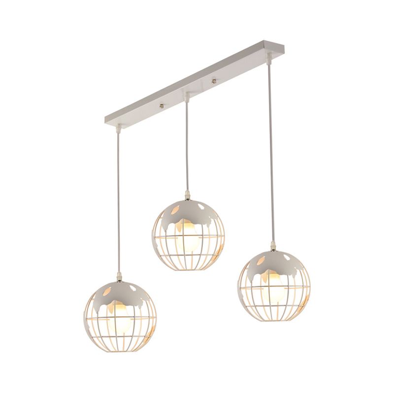 Sterling Industriele LED Hanglamp Zwart/Wit Metaal Eettafel Woonkamer