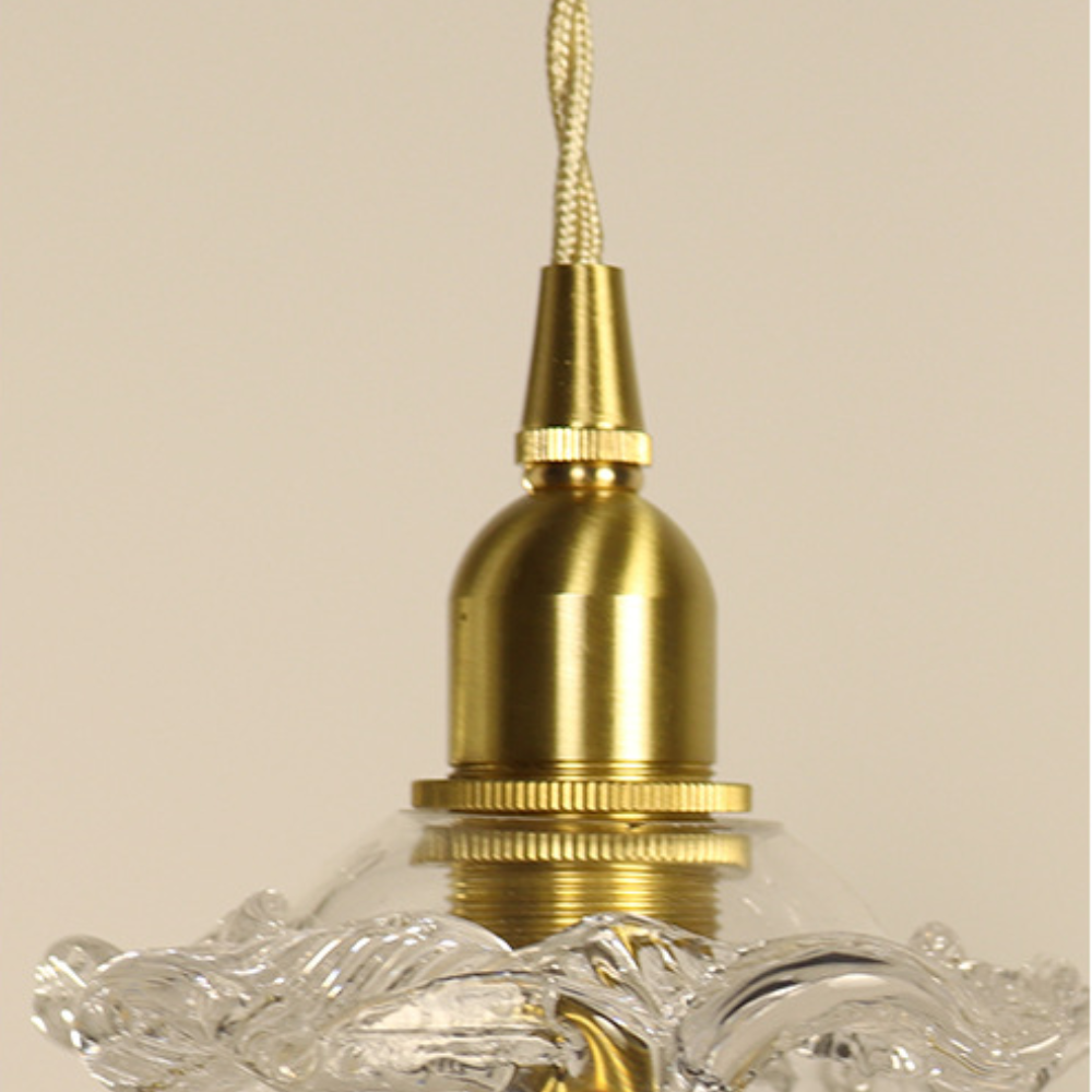 Hailie Romantische Retro Roos Hanglampen Helder Glas Slaapkamer