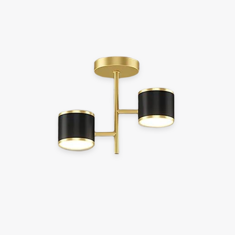 Madina Vintage Ronde LED Hanglampen Gouden Zwart Metaal Slaapkamer