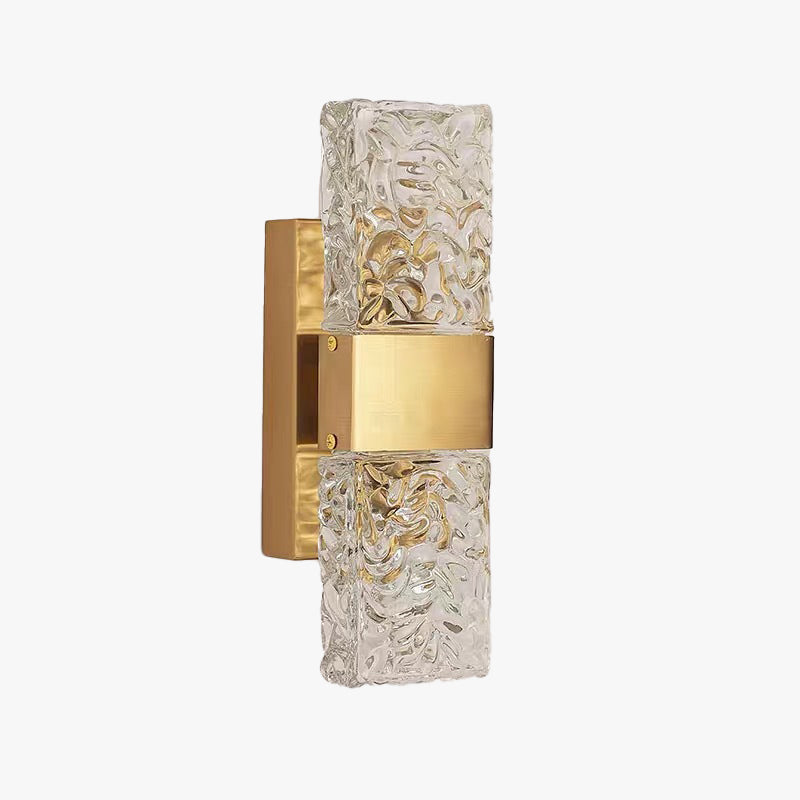Kajetan Moderne LED Wandlamp Metaal/Acryl Goud/Transparant Slaap/Woon/Badkamer