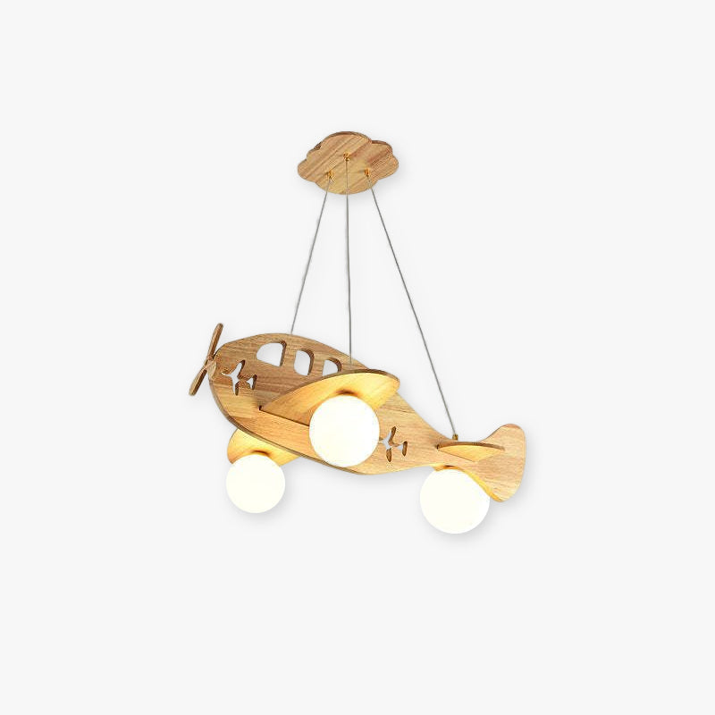 Minori Kleine LED Hanglampen Metaal Hout Slaapkamer Woonkamer