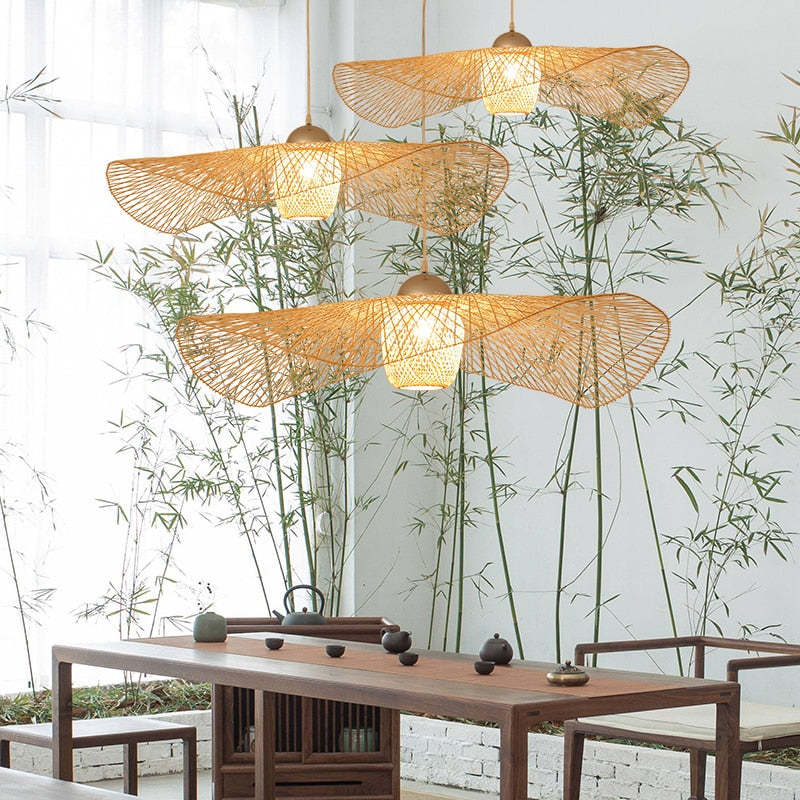 Muto Moderne Hanglampen Hout Metaal Rattan Woonkamer Slaapkamer