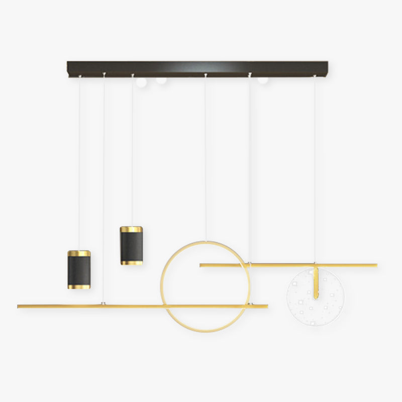 Madina Moderne Bescheiden Luxe LED Hanglampen Zwart/Wit/Goud Metaal Eetkamer