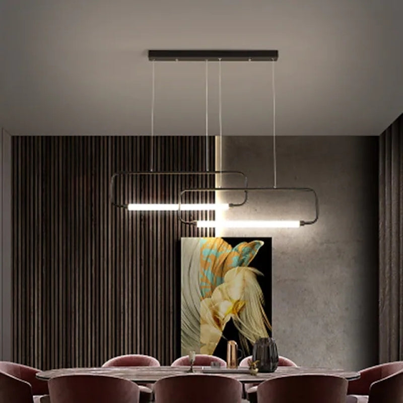 Carina Moderne Minimalistische Hanglampen Zwart Goud Woonkamer