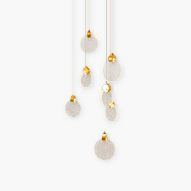 Marylin Moderne LED Hanglampen Wit/Goud Metaal/Crystal Woonkamer