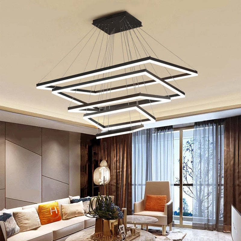 Orsini Design LED Hanglampen Zwart Wit Metaal Eetkamer Slaapkamer