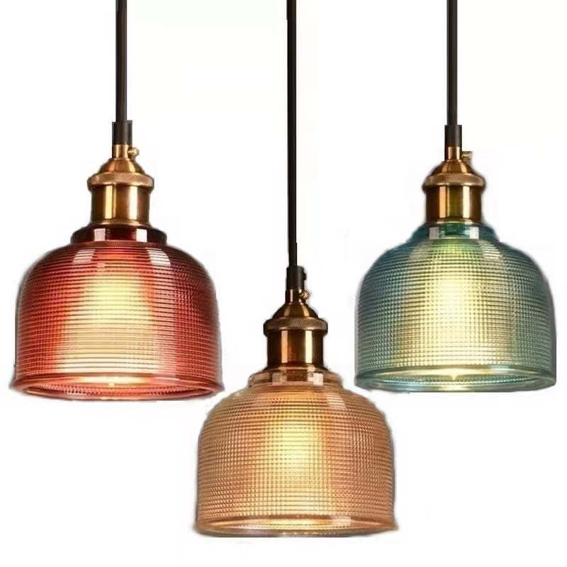 Morandi Retro Art Deco Hanglampen Rood Blauw Amber Woonkamer
