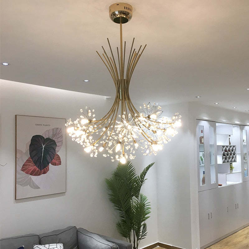Lily Moderne Luxe LED Kroonluchters Zwart/Goud Woonkamer Eetkamer