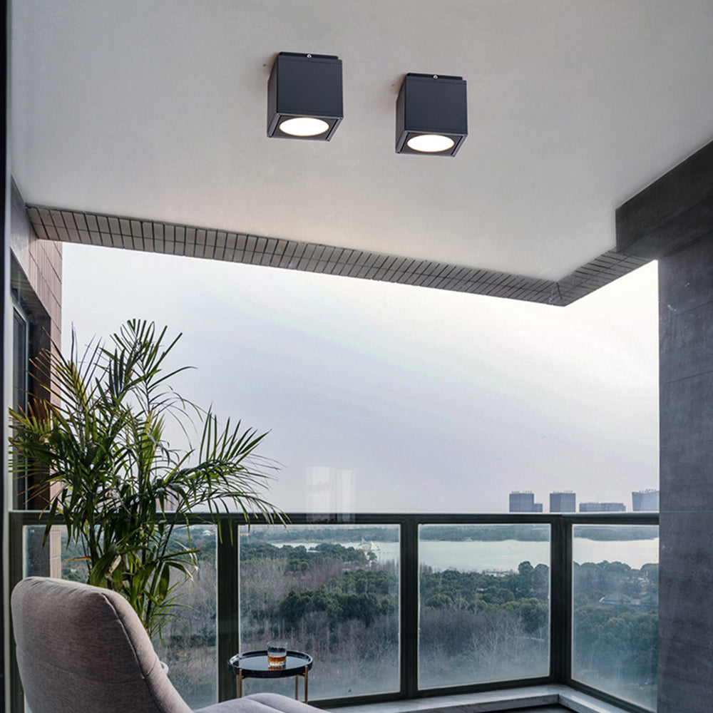 Orr Modern LED Plafondlamp Witte Zwart Metaal Buiten Woonkamer