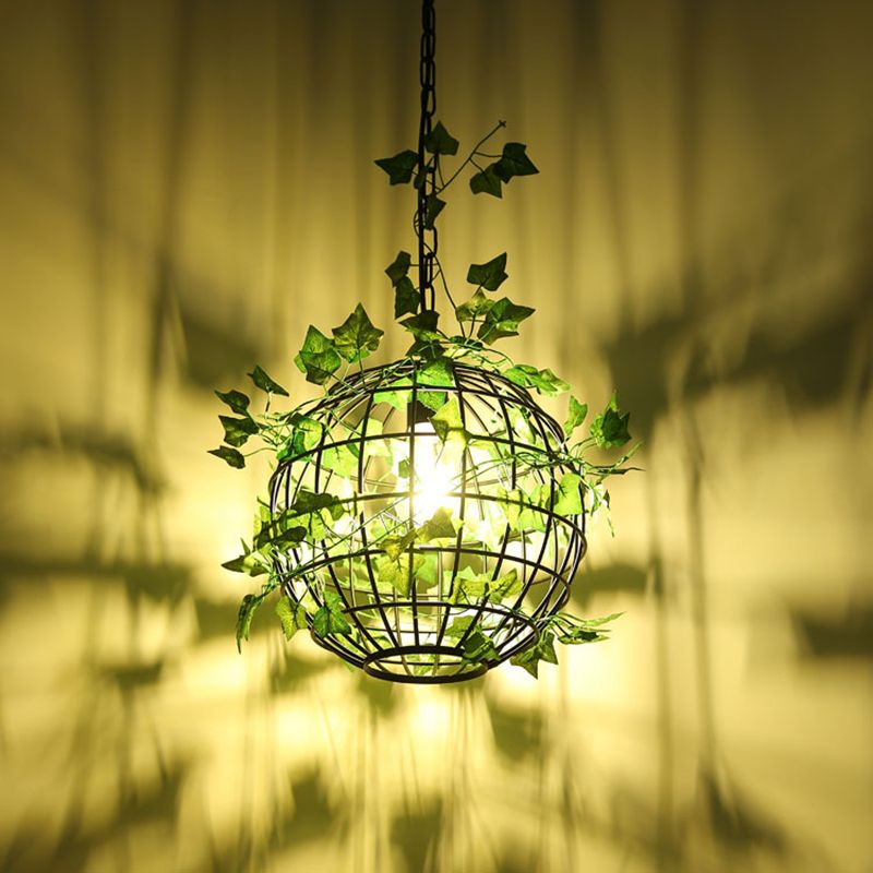 Nest Retro Design Loom LED Hanglamp Groen Slaapkamer Woonkamer