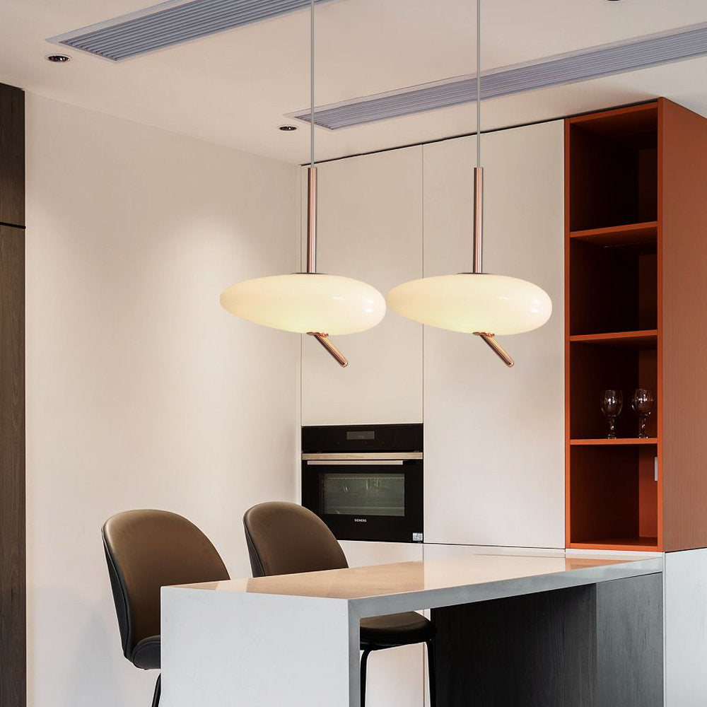 Hailie Modern Kiezels Acryl Metaal Hanglampen Woonkamer