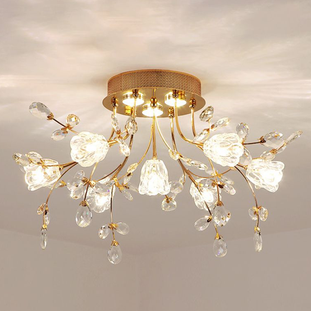 Lili Design LED Plafondlamp Metaal Glas Woonkamer Eetkamer