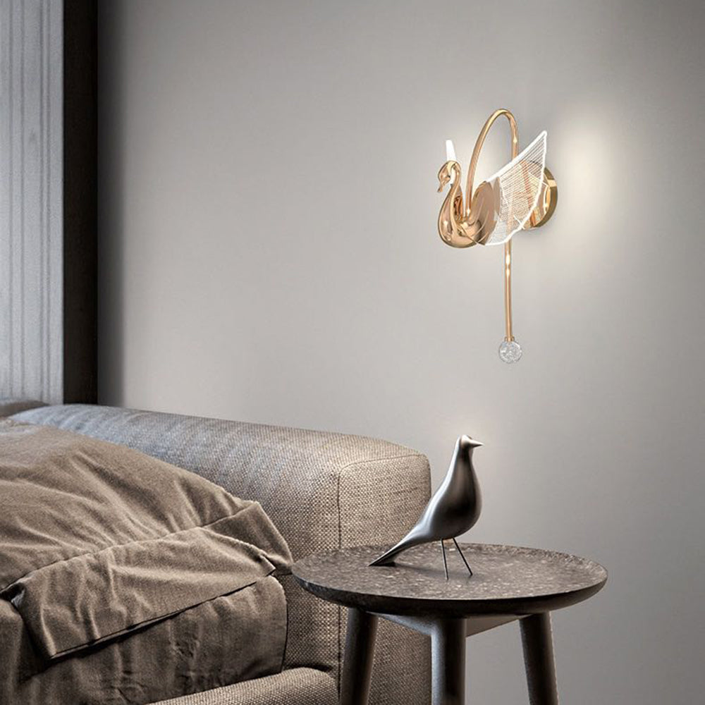 Kady Art Design LED Wandlamp Goud Metaal Eetkamer Slaapkamer