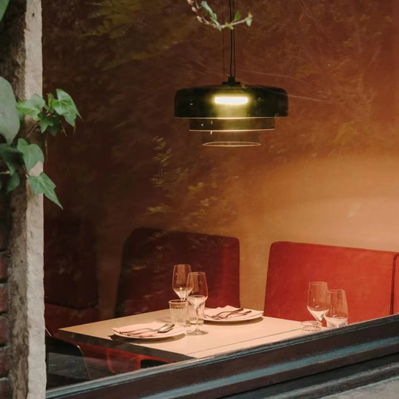Morandi Modern Komvormige Hanglampen Glas Eetkamer