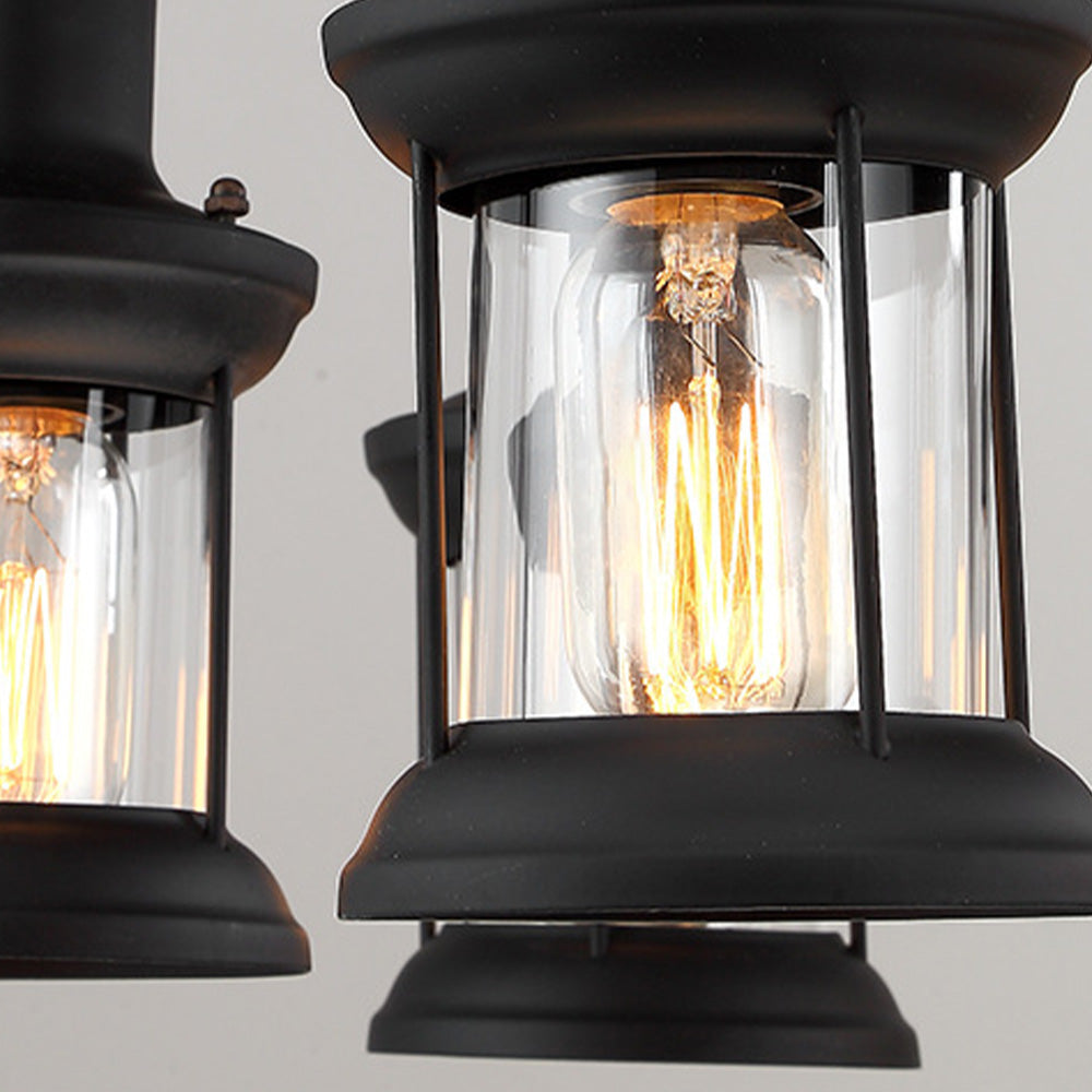 Brio Retro Rudder Metal & Wood Pendant Light, 6 Heads