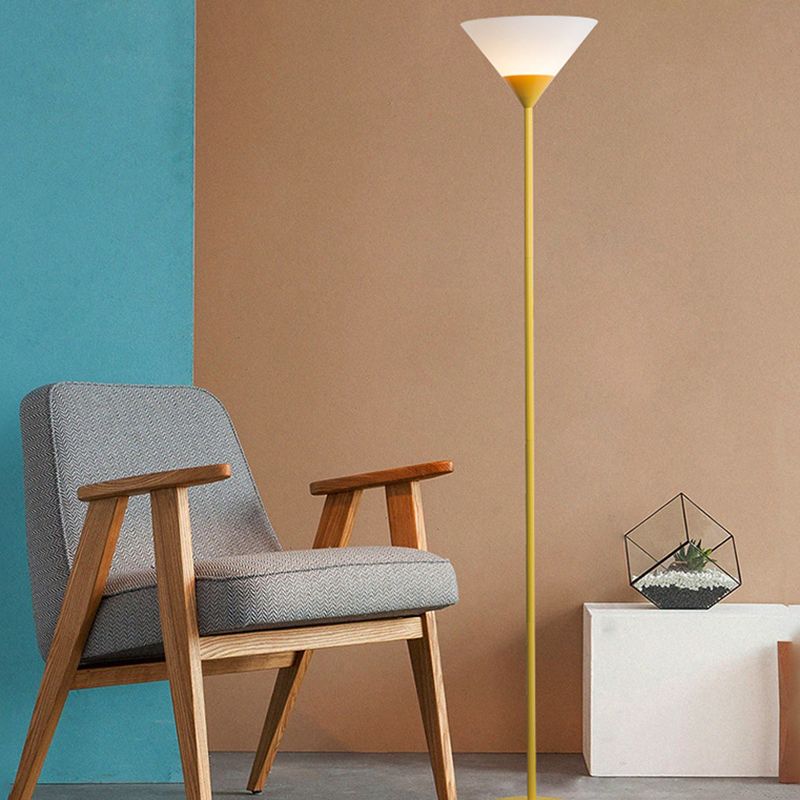 Morandi Moderne Beker Vloerlamp Zwart/Wit/Rood/Geel/ Zilver Metaal/Acryl Slaapkamer/Woonkamer
