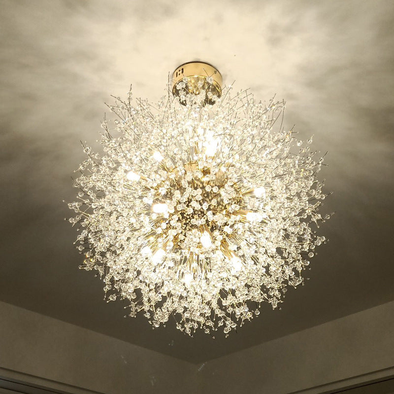 Lili Elegante Paardenbloem Hanglampen Goud Chroom Metaal Slaapkamer