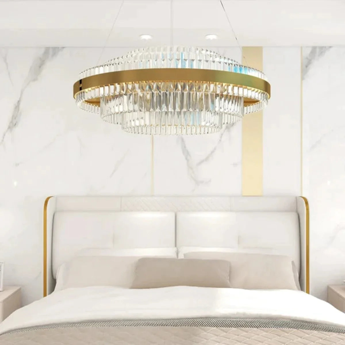 Marilyn Modern Design LED Kroonluchters Ronde Metaal Slaapkamer