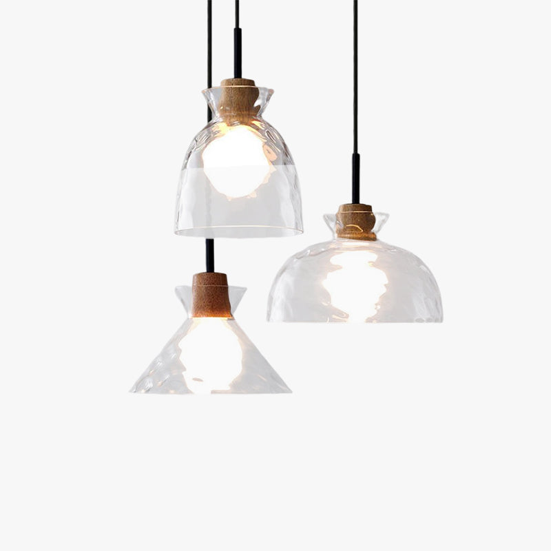 Levy Moderne Hanglampen Helder Metaal Glas Slaapkamer Woonkamer
