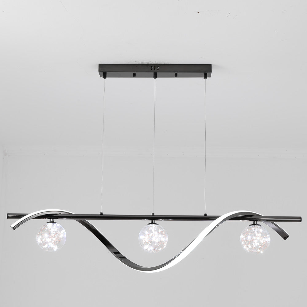 Louise Moderne LED Hanglampen Wit Zwart Goud Metaal Glas Slaapkamer