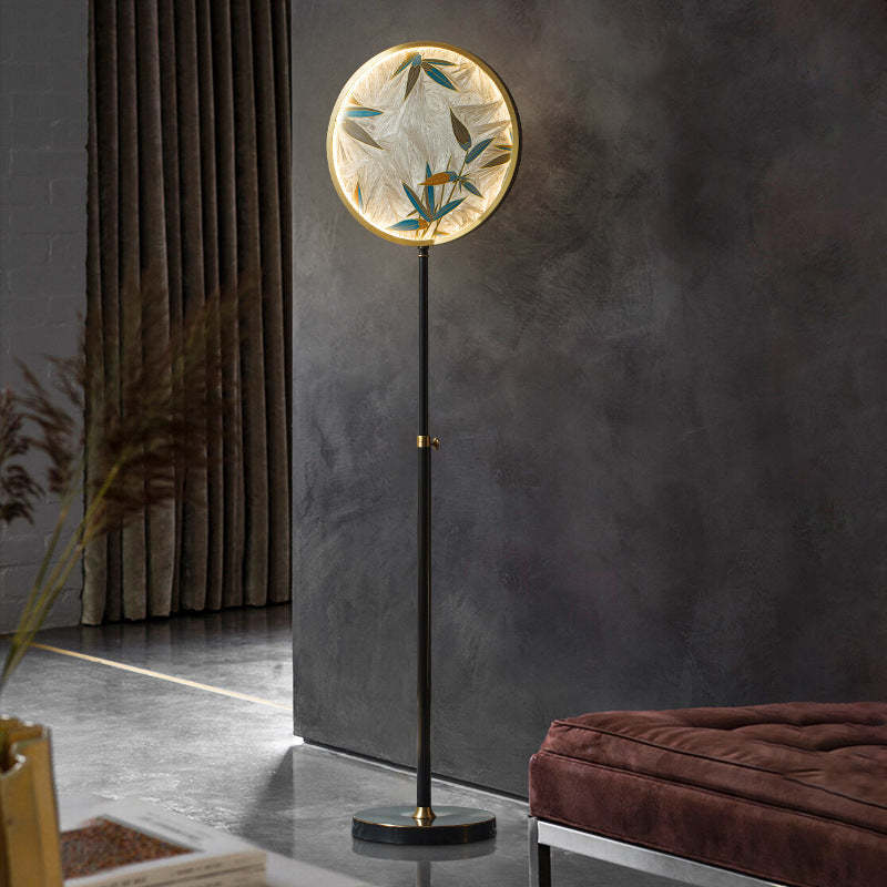 Jade Creatief LED Vloerlampen Zwart Metaal Glas Woonkamer Eetkamer