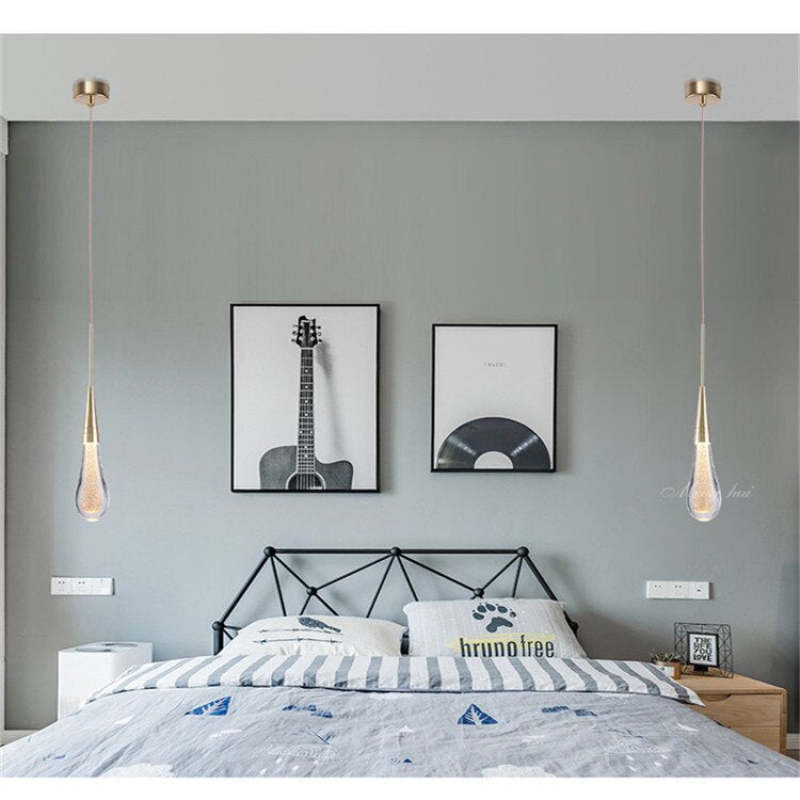 Kristy Kleine LED Hanglampen Goud Kristal Metaal Slaapkamer Eetkamer