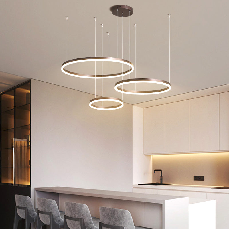 Alonza Moderne Grote Hanglampen Wit Metaal Slaapkamer Woonkamer Tir-Cirkel