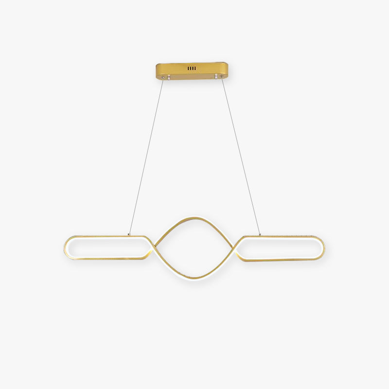 Orsini Scandinavische Geometrische Metalen Kruislineaire Hanglamp