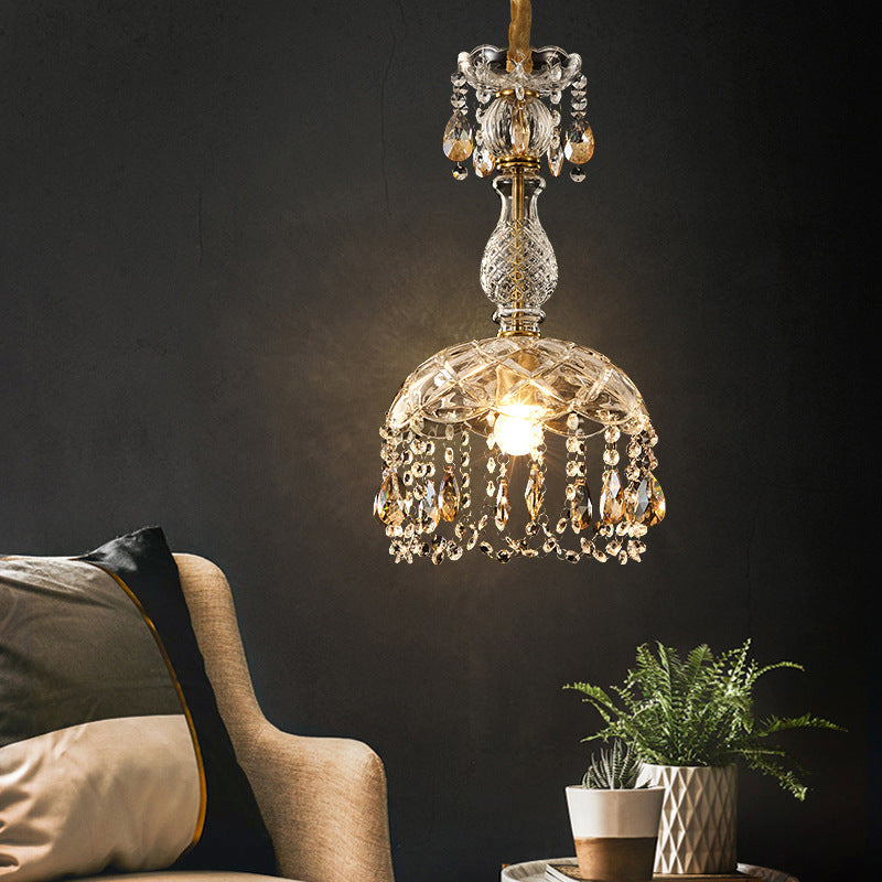 Kristy Luxe Kristal Hanglampen Glas Metaal Slaapkamer Eetkamer