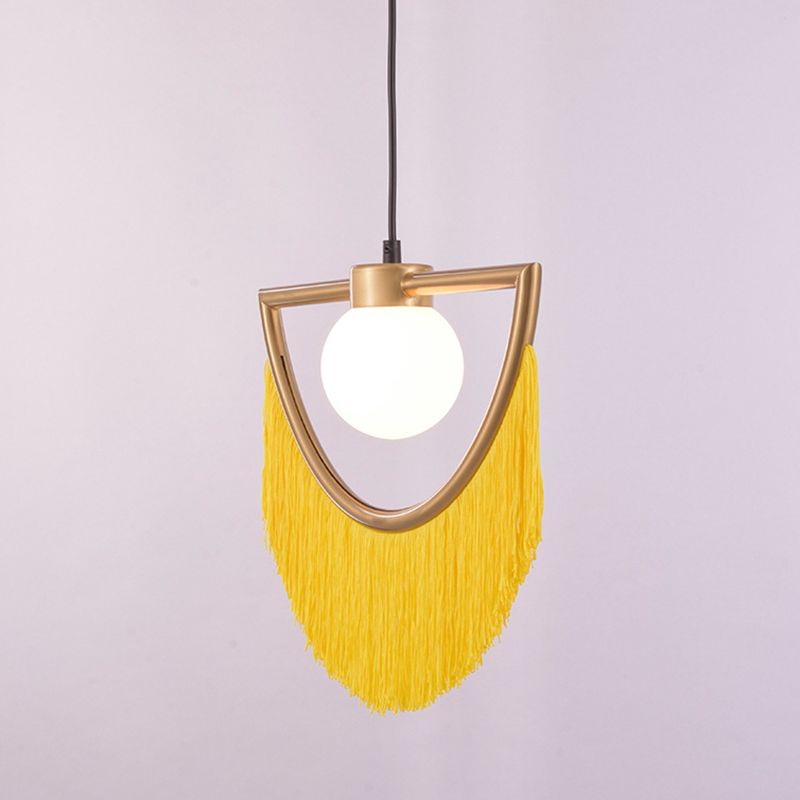 Minori Retro Design LED Hanglamp Metaal/Stof Slaapkamer Woonkamer