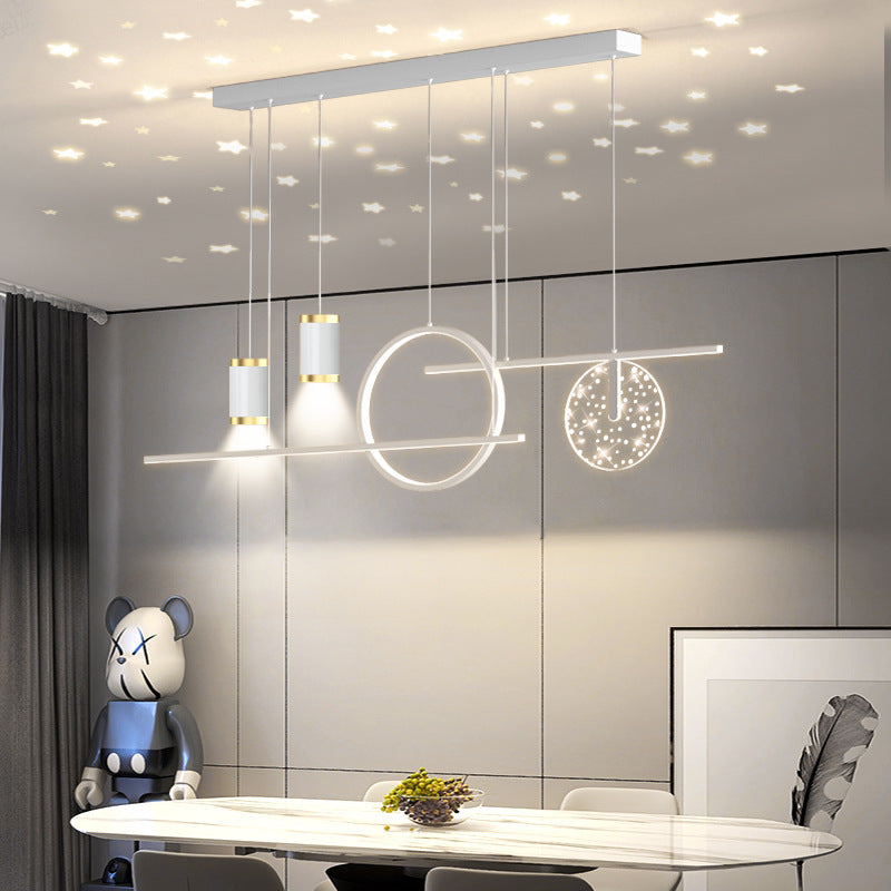 Madina Moderne Bescheiden Luxe LED Hanglampen Zwart/Wit/Goud Metaal Eetkamer