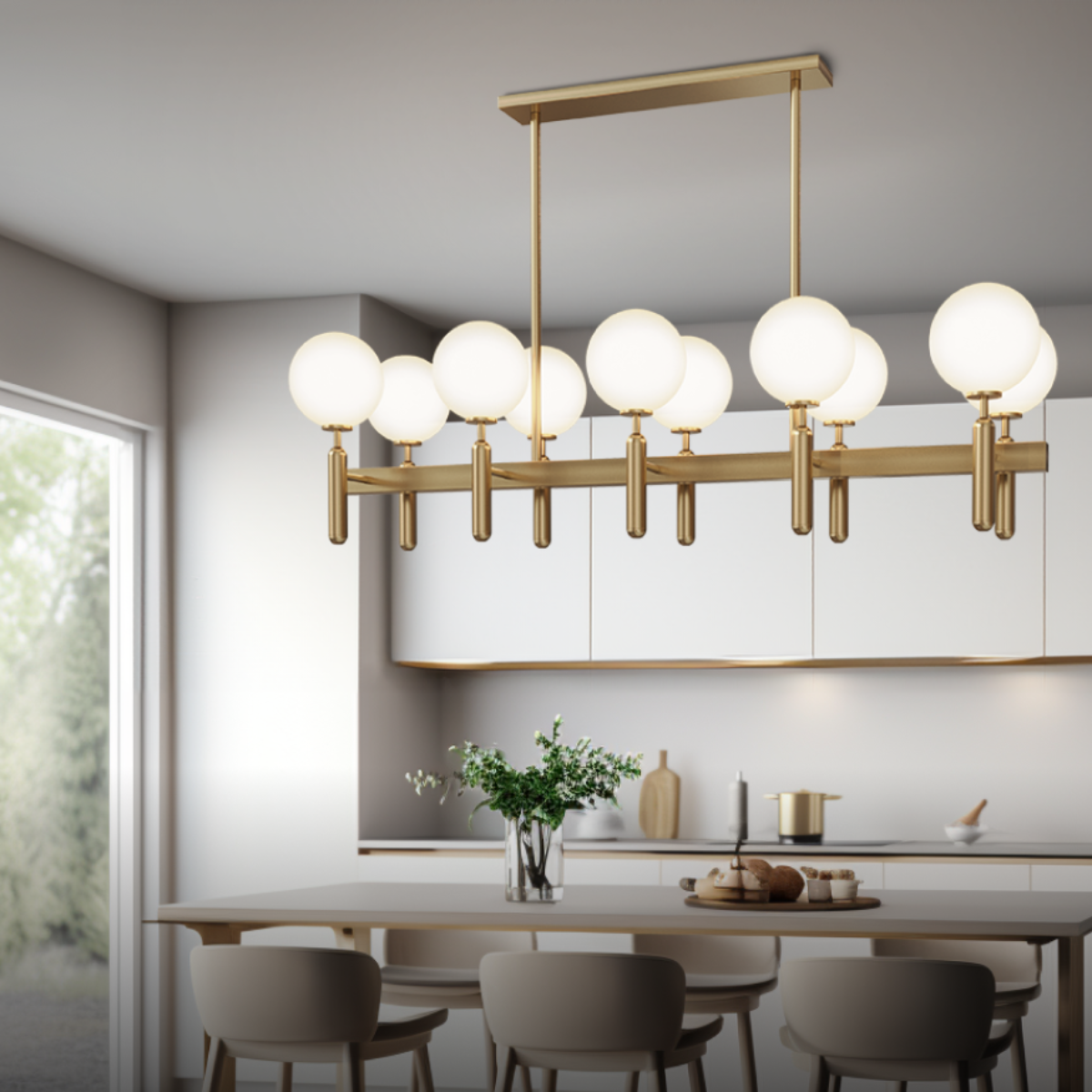 Marilyn Moderne Design LED Kroonluchters Gouden Metaal Woonkamer