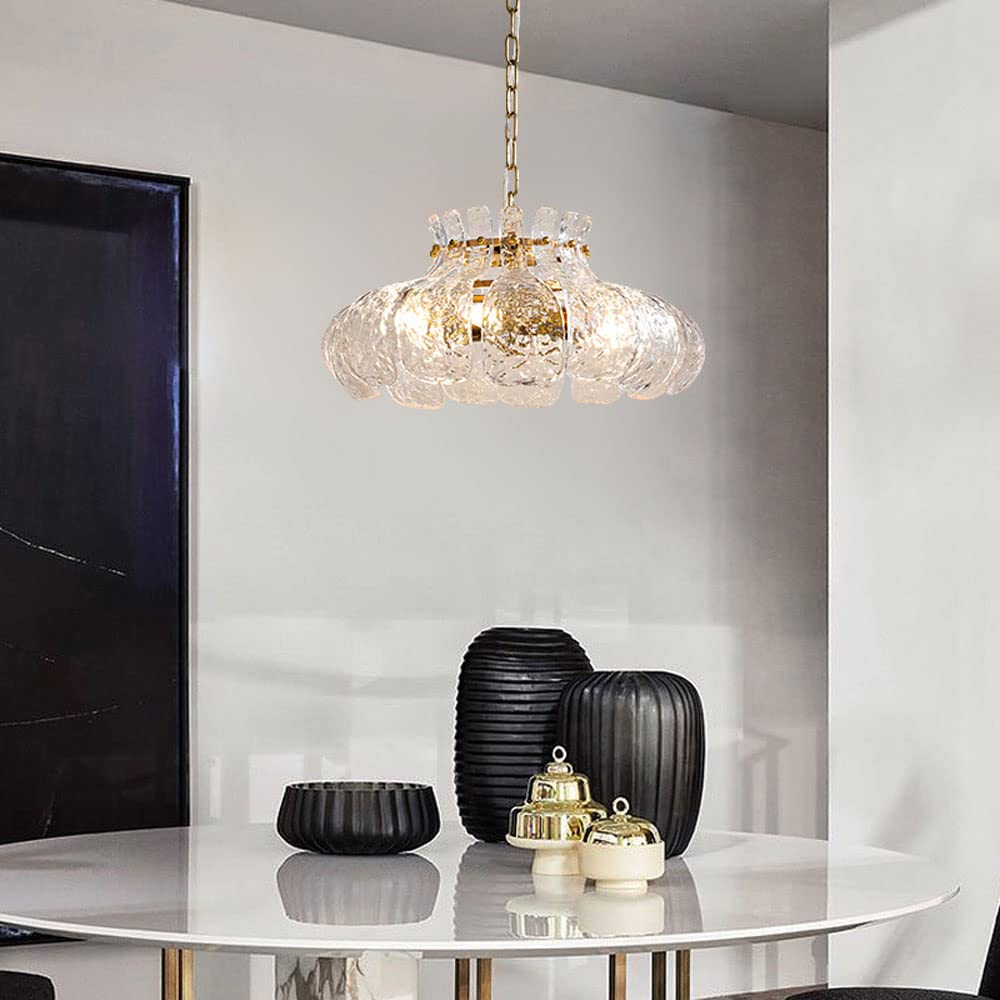 Carina Modern Peer Gevormd Kroonluchters IJs Smelten Glas Slaapkamer