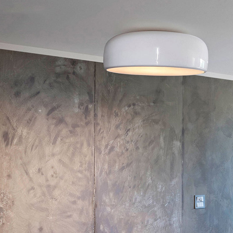 Leilani Ronde LED Plafondlampen Wit Zwart Metaal Acryl Woonkamer
