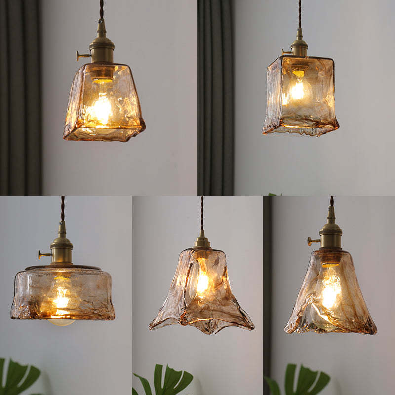 Levy Retro LED Hanglampen Gouden Metaal Glas Slaapkamer Woonkamerr Eetkamer