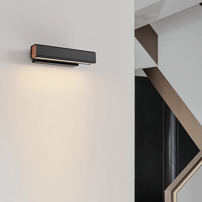 Brio Moderne Rechthoek LED Wandlampen Zwart Wit Metaal Woonkamer Slaapkamer