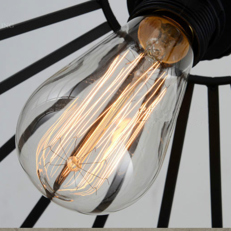 Valerio Retro LED Hanglampen Bruin Metaal Touw Eetkamer Slaapkamer