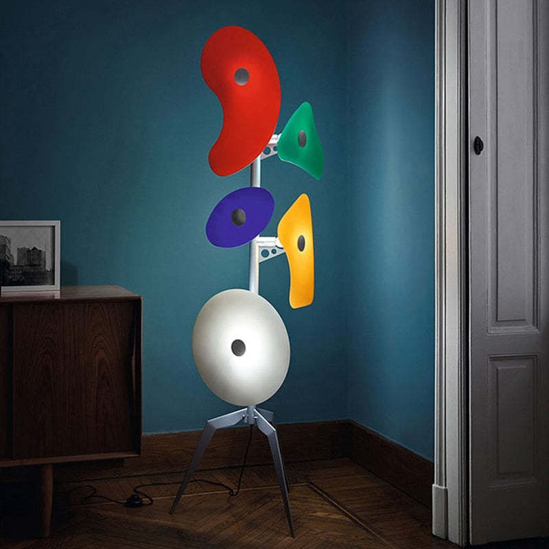 Morandi Moderne LED Vloerlampen Wit Hars Metaal Eetkamer Woonkamer