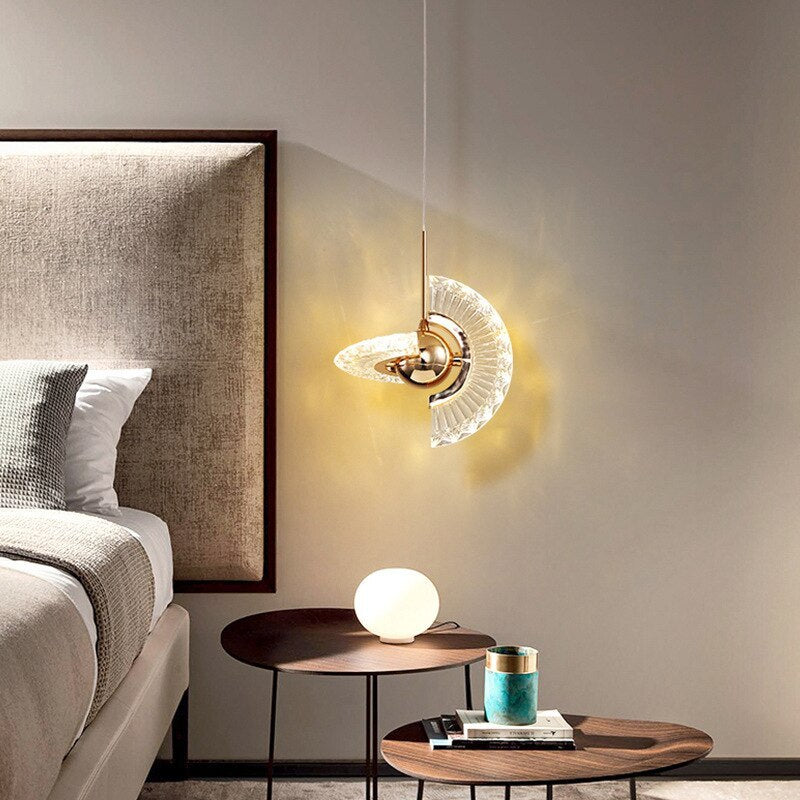 Kristy Modern Draaibaar Hanglamp Goud Metaal Acryl Woonkamer Slaapkamer